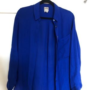 Haute Hippie long sleeve silk blouse